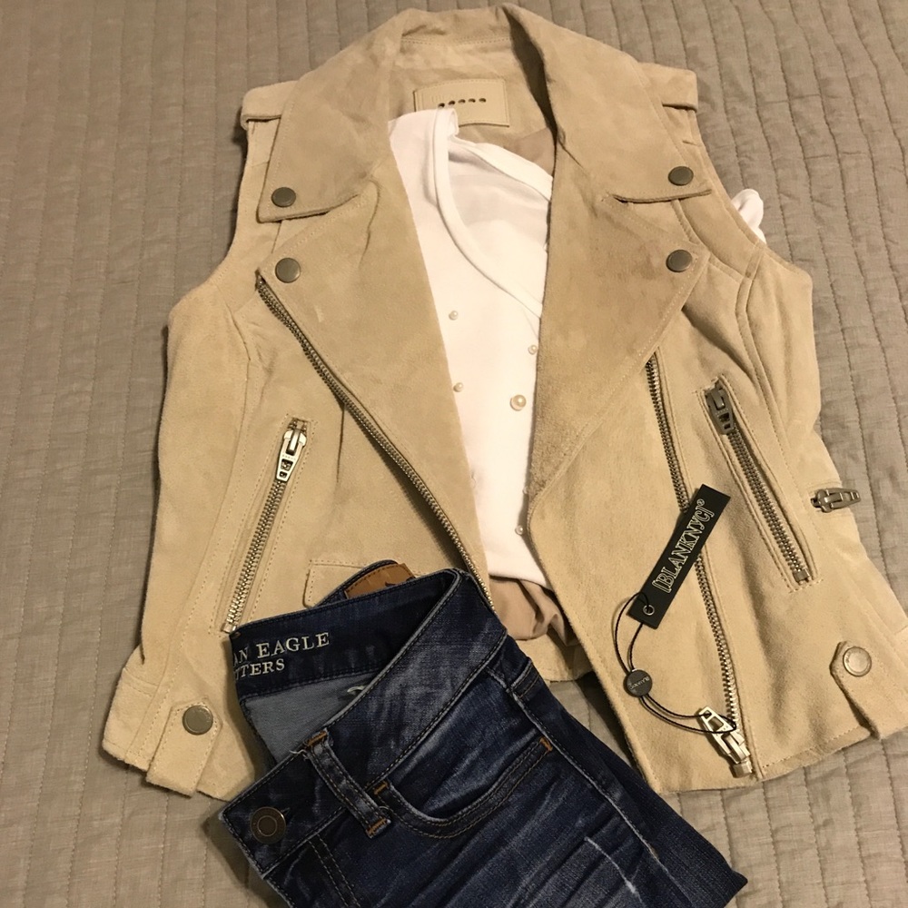 Blanknyc suede vest NWT. XS